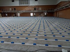 安徽中學雙層輪轂1660平米籃球館木地